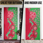 South Sydney Rabbitohs NAIDOC Week 2026 Door Cover Aboriginal Lizard Dot Painting - 50 Years of Deadly