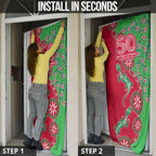 South Sydney Rabbitohs NAIDOC Week 2026 Door Cover Aboriginal Lizard Dot Painting - 50 Years of Deadly