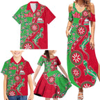 South Sydney Rabbitohs NAIDOC Week 2026 Family Matching Summer Maxi Dress and Hawaiian Shirt Aboriginal Lizard Dot Painting - 50 Years of Deadly