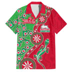 South Sydney Rabbitohs NAIDOC Week 2026 Family Matching Summer Maxi Dress and Hawaiian Shirt Aboriginal Lizard Dot Painting - 50 Years of Deadly
