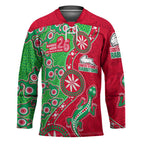 South Sydney Rabbitohs NAIDOC Week 2026 Hockey Jersey Aboriginal Lizard Dot Painting - 50 Years of Deadly