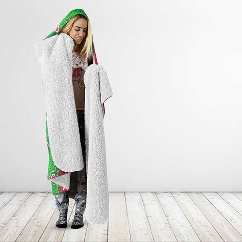 South Sydney Rabbitohs NAIDOC Week 2026 Hooded Blanket Aboriginal Lizard Dot Painting - 50 Years of Deadly