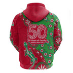 South Sydney Rabbitohs NAIDOC Week 2026 Hoodie Aboriginal Lizard Dot Painting - 50 Years of Deadly