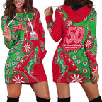 South Sydney Rabbitohs NAIDOC Week 2026 Hoodie Dress Aboriginal Lizard Dot Painting - 50 Years of Deadly