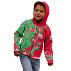 South Sydney Rabbitohs NAIDOC Week 2026 Kid Hoodie Aboriginal Lizard Dot Painting - 50 Years of Deadly