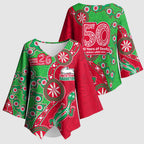 South Sydney Rabbitohs NAIDOC Week 2026 Kimono Sleeve Blouse Aboriginal Lizard Dot Painting - 50 Years of Deadly