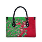 South Sydney Rabbitohs NAIDOC Week 2026 Leather Bag Aboriginal Lizard Dot Painting - 50 Years of Deadly