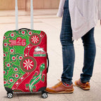 South Sydney Rabbitohs NAIDOC Week 2026 Luggage Cover Aboriginal Lizard Dot Painting - 50 Years of Deadly