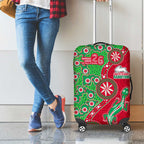 South Sydney Rabbitohs NAIDOC Week 2026 Luggage Cover Aboriginal Lizard Dot Painting - 50 Years of Deadly