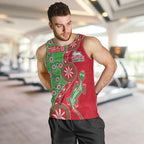 South Sydney Rabbitohs NAIDOC Week 2026 Men Tank Top Aboriginal Lizard Dot Painting - 50 Years of Deadly