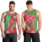 South Sydney Rabbitohs NAIDOC Week 2026 Men Tank Top Aboriginal Lizard Dot Painting - 50 Years of Deadly