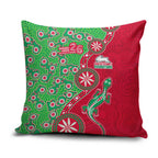 South Sydney Rabbitohs NAIDOC Week 2026 Pillow Cover Aboriginal Lizard Dot Painting - 50 Years of Deadly