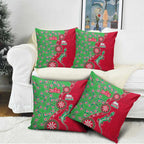 South Sydney Rabbitohs NAIDOC Week 2026 Pillow Cover Aboriginal Lizard Dot Painting - 50 Years of Deadly