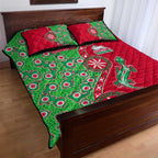 South Sydney Rabbitohs NAIDOC Week 2026 Quilt Bed Set Aboriginal Lizard Dot Painting - 50 Years of Deadly