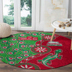 South Sydney Rabbitohs NAIDOC Week 2026 Round Carpet Aboriginal Lizard Dot Painting - 50 Years of Deadly