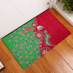 South Sydney Rabbitohs NAIDOC Week 2026 Rubber Doormat Aboriginal Lizard Dot Painting - 50 Years of Deadly