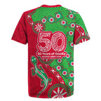 South Sydney Rabbitohs NAIDOC Week 2026 Rugby Jersey Aboriginal Lizard Dot Painting - 50 Years of Deadly
