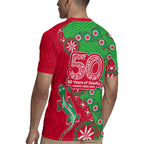 South Sydney Rabbitohs NAIDOC Week 2026 Rugby Jersey Aboriginal Lizard Dot Painting - 50 Years of Deadly