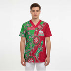 South Sydney Rabbitohs NAIDOC Week 2026 Scrub Top Aboriginal Lizard Dot Painting - 50 Years of Deadly
