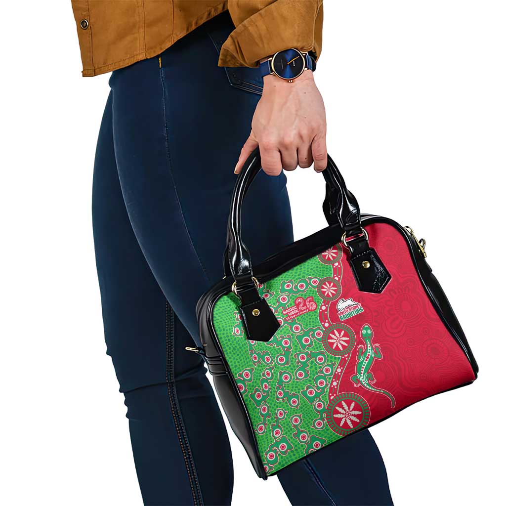 South Sydney Rabbitohs NAIDOC Week 2026 Shoulder Handbag Aboriginal Lizard Dot Painting - 50 Years of Deadly