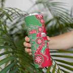 South Sydney Rabbitohs NAIDOC Week 2026 Skinny Tumbler Aboriginal Lizard Dot Painting - 50 Years of Deadly