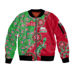 South Sydney Rabbitohs NAIDOC Week 2026 Sleeve Zip Bomber Jacket Aboriginal Lizard Dot Painting - 50 Years of Deadly