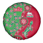 South Sydney Rabbitohs NAIDOC Week 2026 Spare Tire Cover Aboriginal Lizard Dot Painting - 50 Years of Deadly