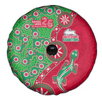 South Sydney Rabbitohs NAIDOC Week 2026 Spare Tire Cover Aboriginal Lizard Dot Painting - 50 Years of Deadly