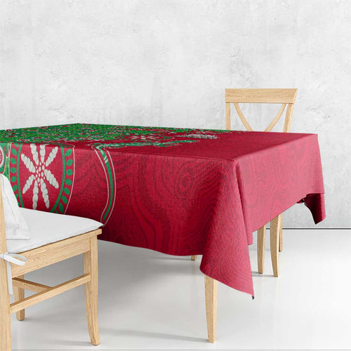South Sydney Rabbitohs NAIDOC Week 2026 Tablecloth Aboriginal Lizard Dot Painting - 50 Years of Deadly