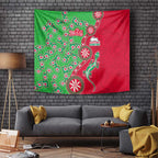 South Sydney Rabbitohs NAIDOC Week 2026 Tapestry Aboriginal Lizard Dot Painting - 50 Years of Deadly