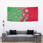South Sydney Rabbitohs NAIDOC Week 2026 Tapestry Aboriginal Lizard Dot Painting - 50 Years of Deadly