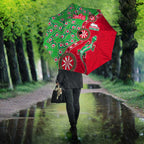 South Sydney Rabbitohs NAIDOC Week 2026 Umbrella Aboriginal Lizard Dot Painting - 50 Years of Deadly
