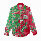 South Sydney Rabbitohs NAIDOC Week 2026 Women Casual Shirt Aboriginal Lizard Dot Painting - 50 Years of Deadly