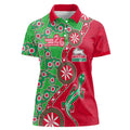 South Sydney Rabbitohs NAIDOC Week 2026 Women Polo Shirt Aboriginal Lizard Dot Painting - 50 Years of Deadly