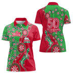 South Sydney Rabbitohs NAIDOC Week 2026 Women Polo Shirt Aboriginal Lizard Dot Painting - 50 Years of Deadly