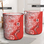 St George Illawarra Dragons NAIDOC Week 2026 Laundry Basket Aboriginal Lizard Dot Painting - 50 Years of Deadly