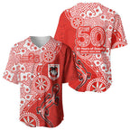 St George Illawarra Dragons NAIDOC Week 2026 Baseball Jersey Aboriginal Lizard Dot Painting - 50 Years of Deadly