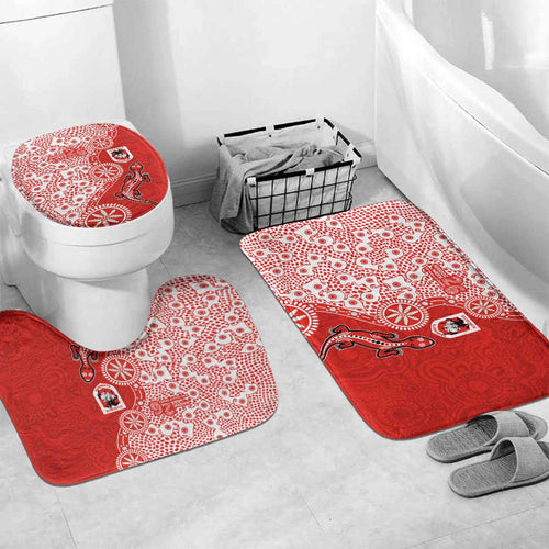 St George Illawarra Dragons NAIDOC Week 2026 Bathroom Set Aboriginal Lizard Dot Painting - 50 Years of Deadly