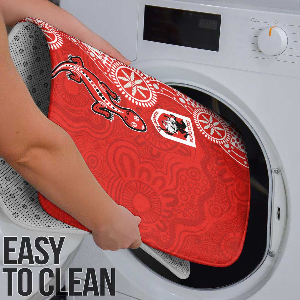 St George Illawarra Dragons NAIDOC Week 2026 Bathroom Set Aboriginal Lizard Dot Painting - 50 Years of Deadly
