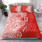 St George Illawarra Dragons NAIDOC Week 2026 Bedding Set Aboriginal Lizard Dot Painting - 50 Years of Deadly