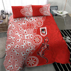 St George Illawarra Dragons NAIDOC Week 2026 Bedding Set Aboriginal Lizard Dot Painting - 50 Years of Deadly