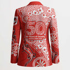 St George Illawarra Dragons NAIDOC Week 2026 Blazer Aboriginal Lizard Dot Painting - 50 Years of Deadly