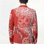 St George Illawarra Dragons NAIDOC Week 2026 Blazer Aboriginal Lizard Dot Painting - 50 Years of Deadly