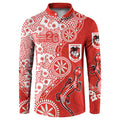 St George Illawarra Dragons NAIDOC Week 2026 Button Sweatshirt Aboriginal Lizard Dot Painting - 50 Years of Deadly