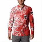 St George Illawarra Dragons NAIDOC Week 2026 Button Sweatshirt Aboriginal Lizard Dot Painting - 50 Years of Deadly
