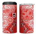 St George Illawarra Dragons NAIDOC Week 2026 4 in 1 Can Cooler Tumbler Aboriginal Lizard Dot Painting - 50 Years of Deadly