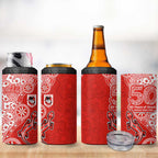 St George Illawarra Dragons NAIDOC Week 2026 4 in 1 Can Cooler Tumbler Aboriginal Lizard Dot Painting - 50 Years of Deadly
