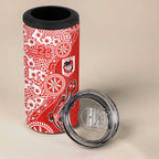 St George Illawarra Dragons NAIDOC Week 2026 4 in 1 Can Cooler Tumbler Aboriginal Lizard Dot Painting - 50 Years of Deadly