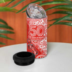 St George Illawarra Dragons NAIDOC Week 2026 4 in 1 Can Cooler Tumbler Aboriginal Lizard Dot Painting - 50 Years of Deadly