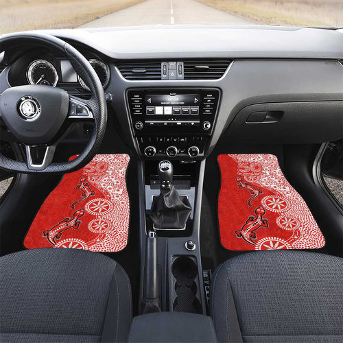 St George Illawarra Dragons NAIDOC Week 2026 Car Mats Aboriginal Lizard Dot Painting - 50 Years of Deadly